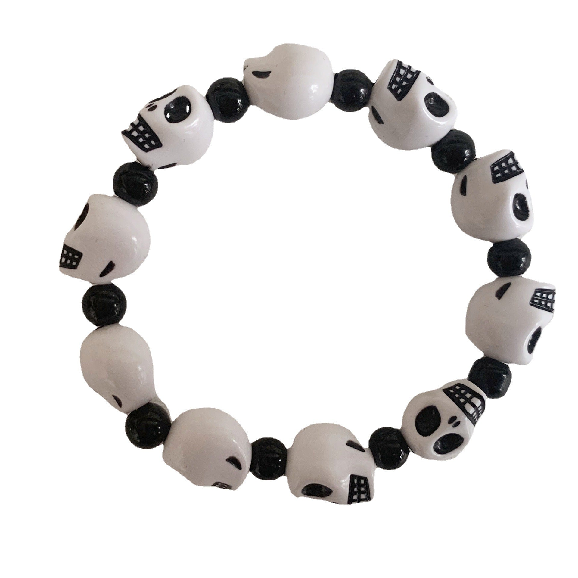 Wholesale Halloween Skull Resin Bracelet