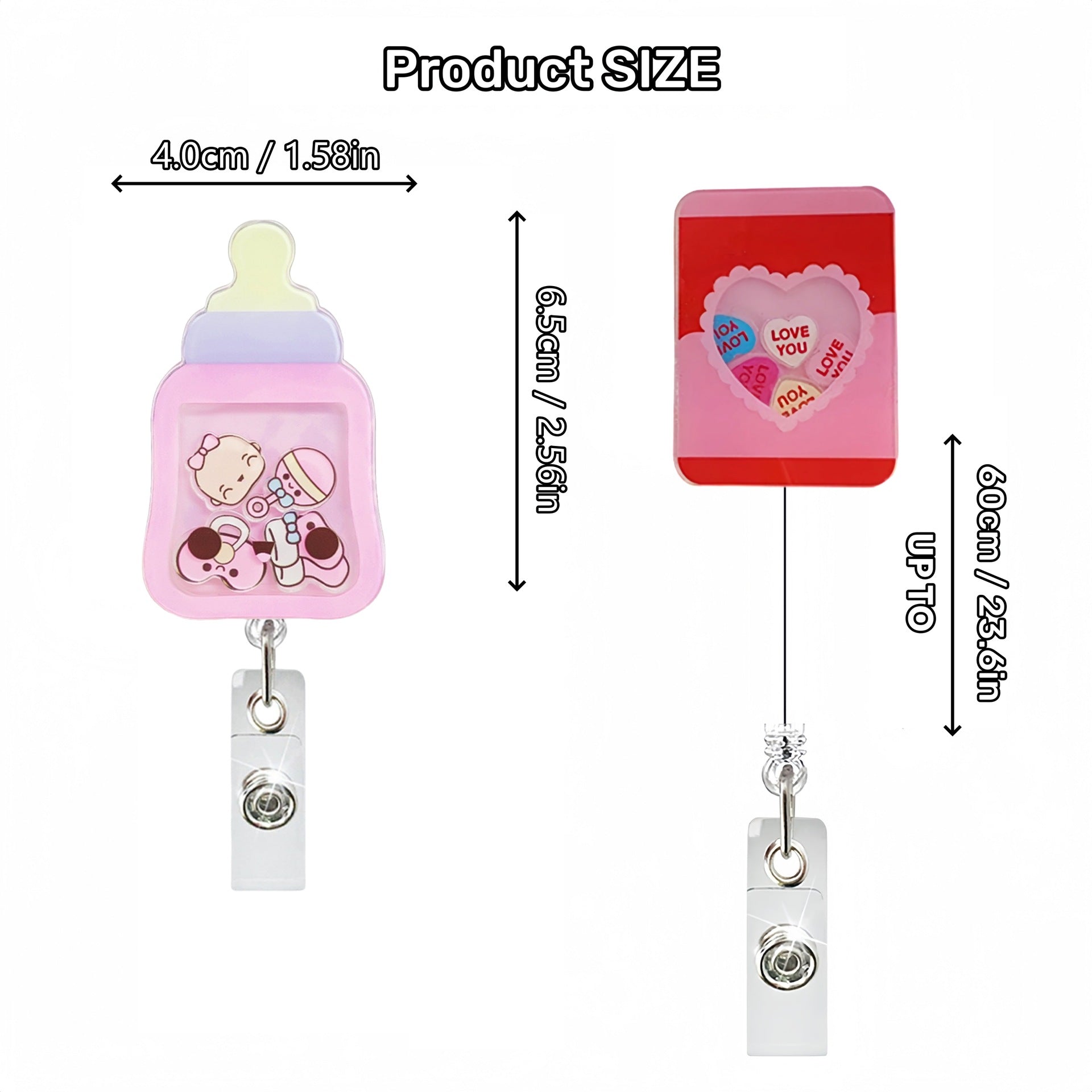 Wholesale Cartoon Shake-Up Easy-Pull Buckle Badge Reels