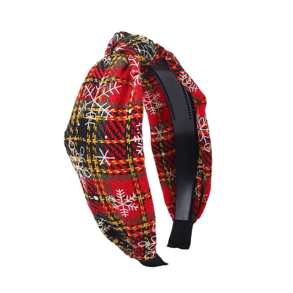 Wholesale Christmas Series Knotted Fabric Hair Bands