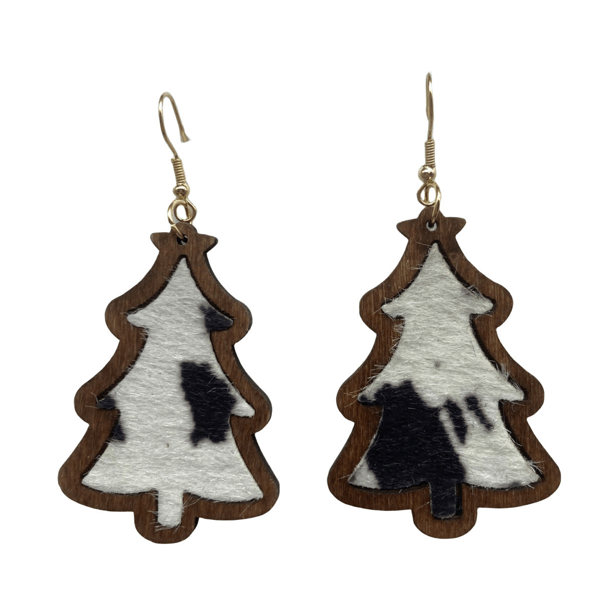 Wholesale Christmas Leopard Print Earrings