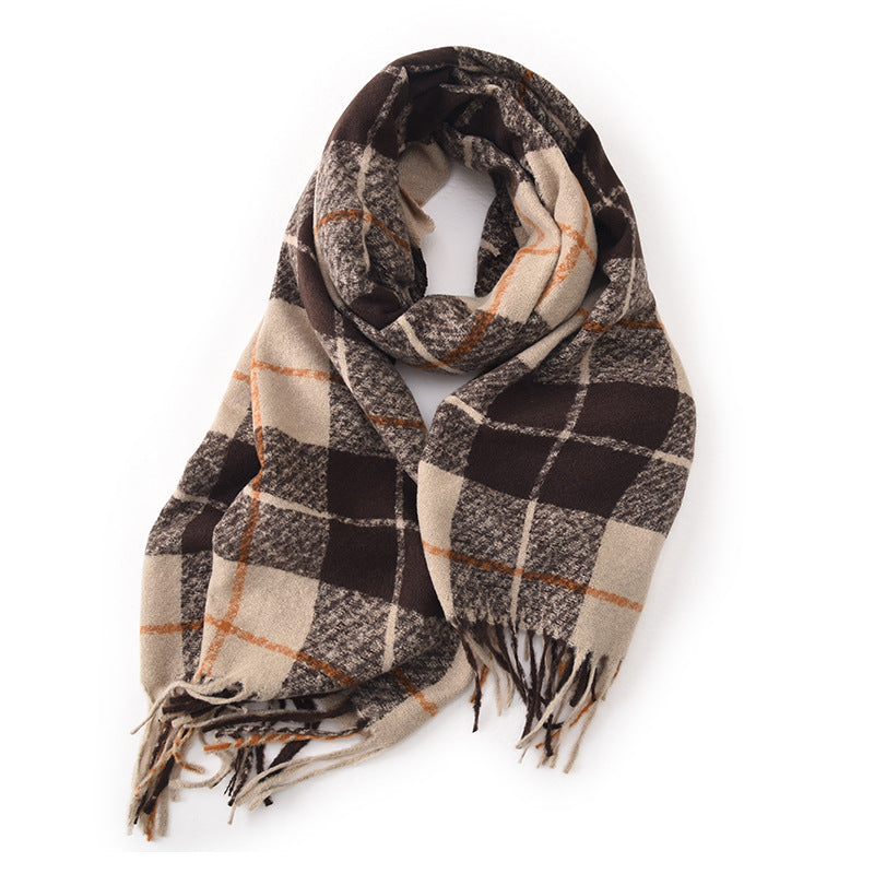 Wholesale Autumn and Winter Color Thickened and Warm Imitation Cashmere Scarf