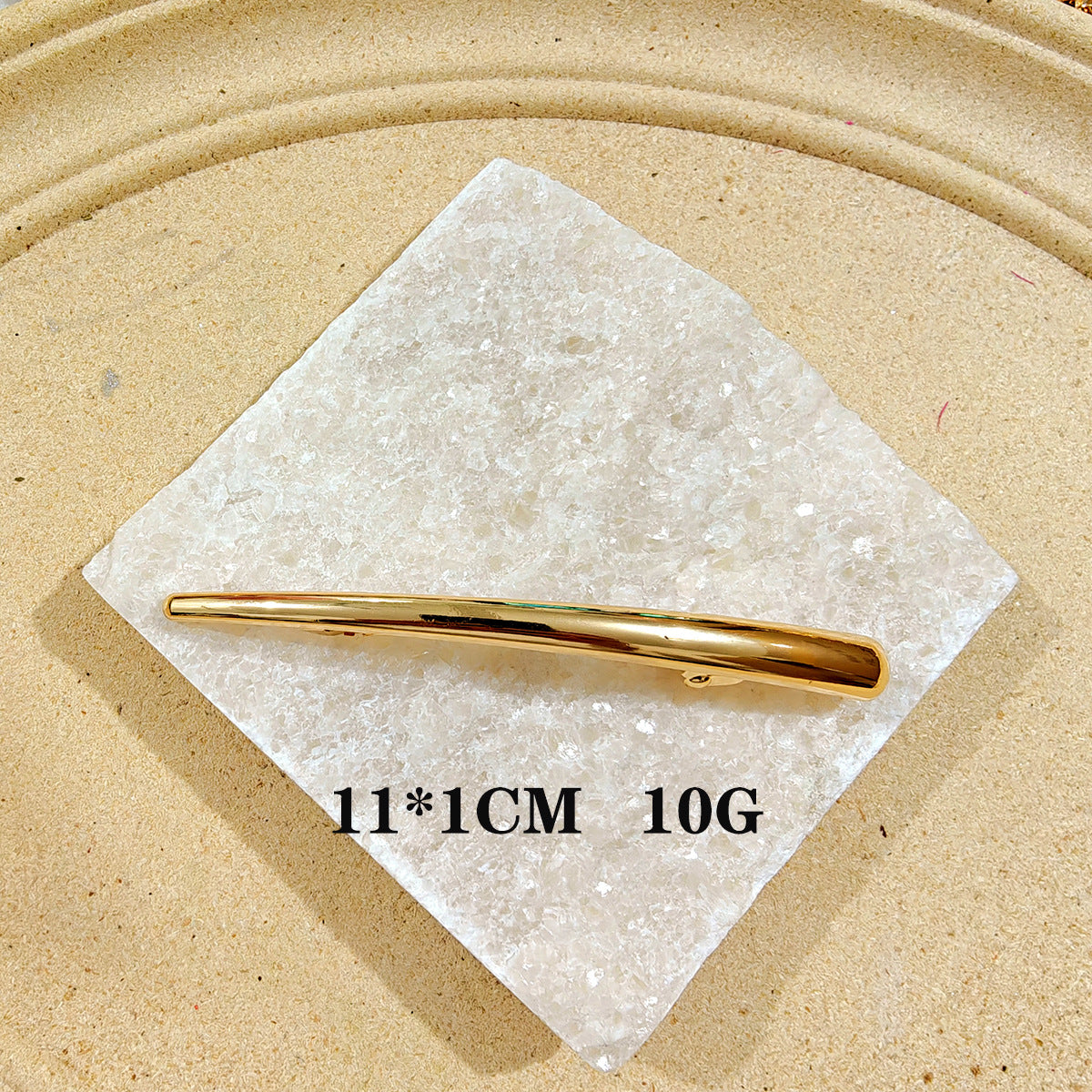 Wholesale Spring Clip Geometric Alloy Hairpin Back Head Ponytail Hair Accessories All-match Fashion Hair Headwear