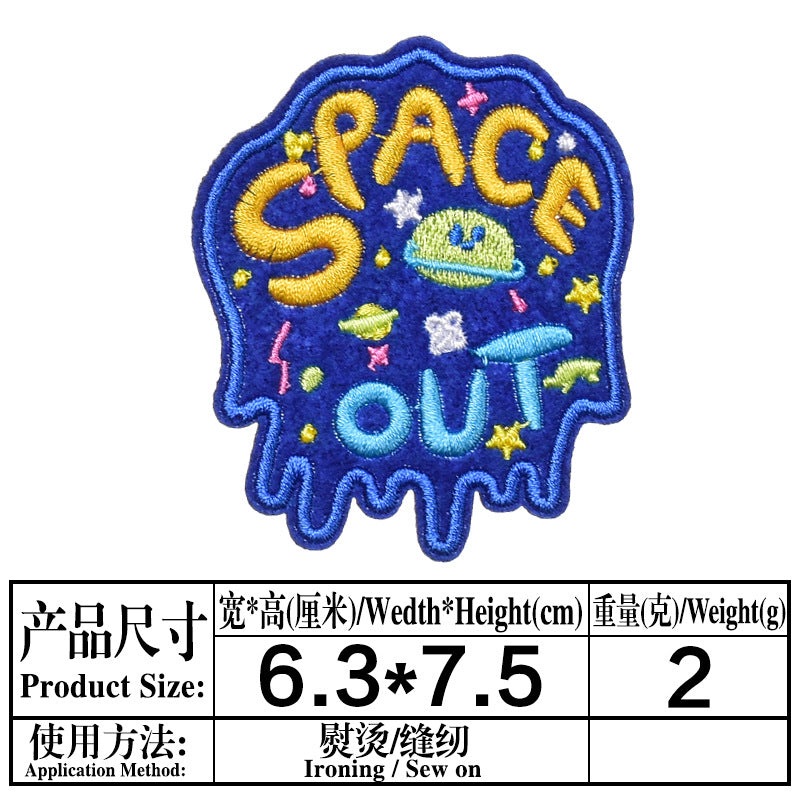 Wholesale Trendy Embroidered Space Astronaut Patch For Clothing DIY Accessory