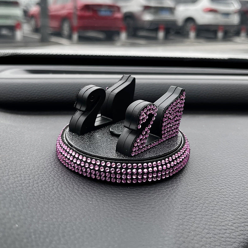 Wholesale Plastic Diamond 360 Degree Swan Car Mobile Phone Holder Rotating Navigation