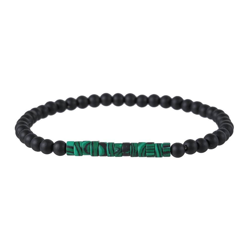 Wholesale simple turquoise wooden bead bracelet