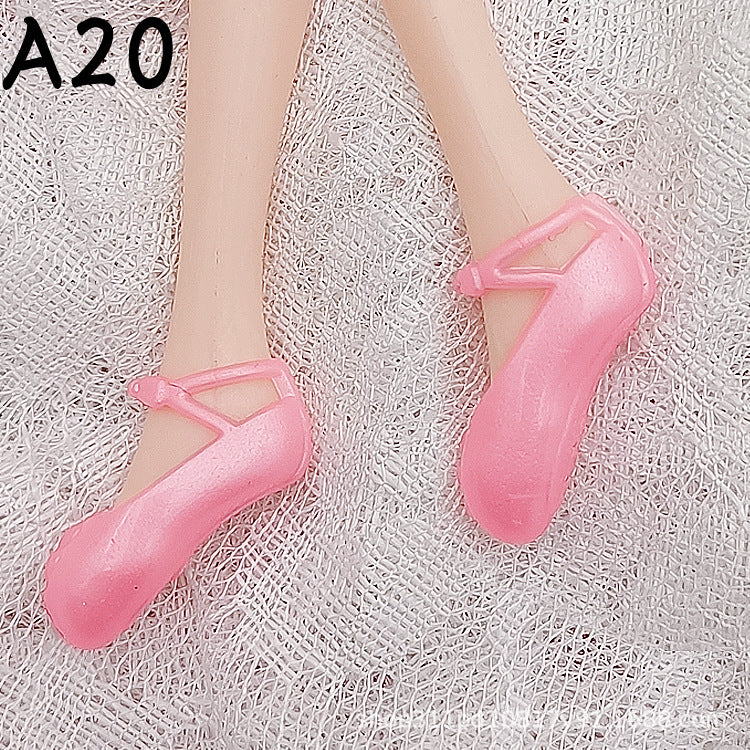 Wholesale 30cm High Heels Black Shoes Sandals Girls Play House Toy Accessories Shoes Gift