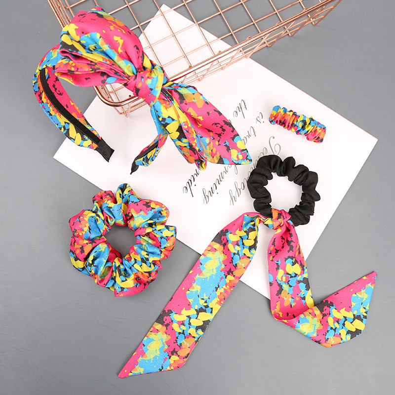 Wholesale Fabric Fluorescent Series Large Intestine Hair Ring