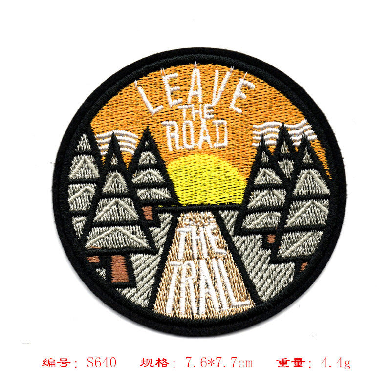 Wholesale Embroidered Round Cap Badge Chic Patch For Caps Bags Clothing Accessories
