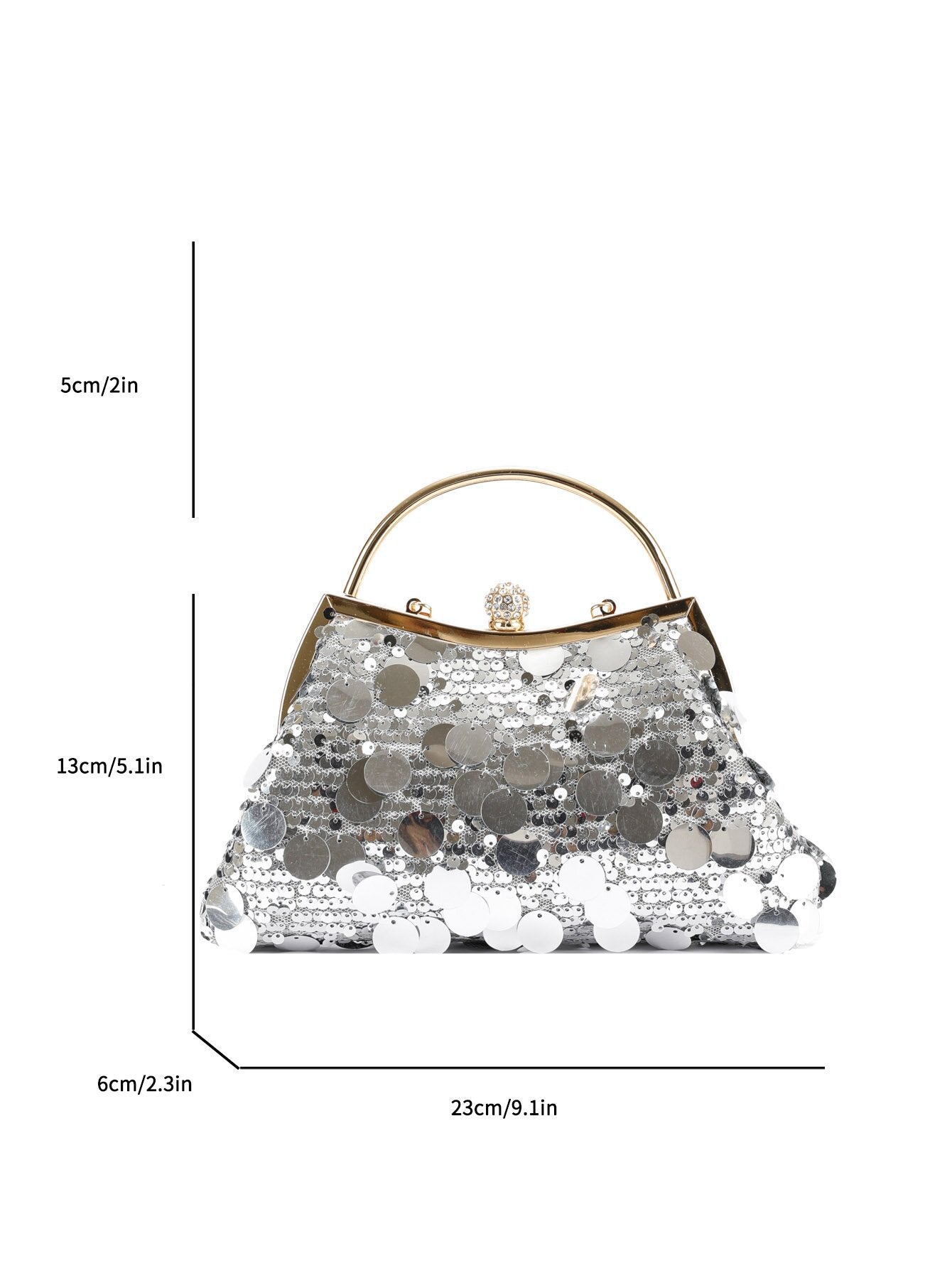 Wholesale Sequined Retro Shoulder Bag Crossbody Chain Evening Bag