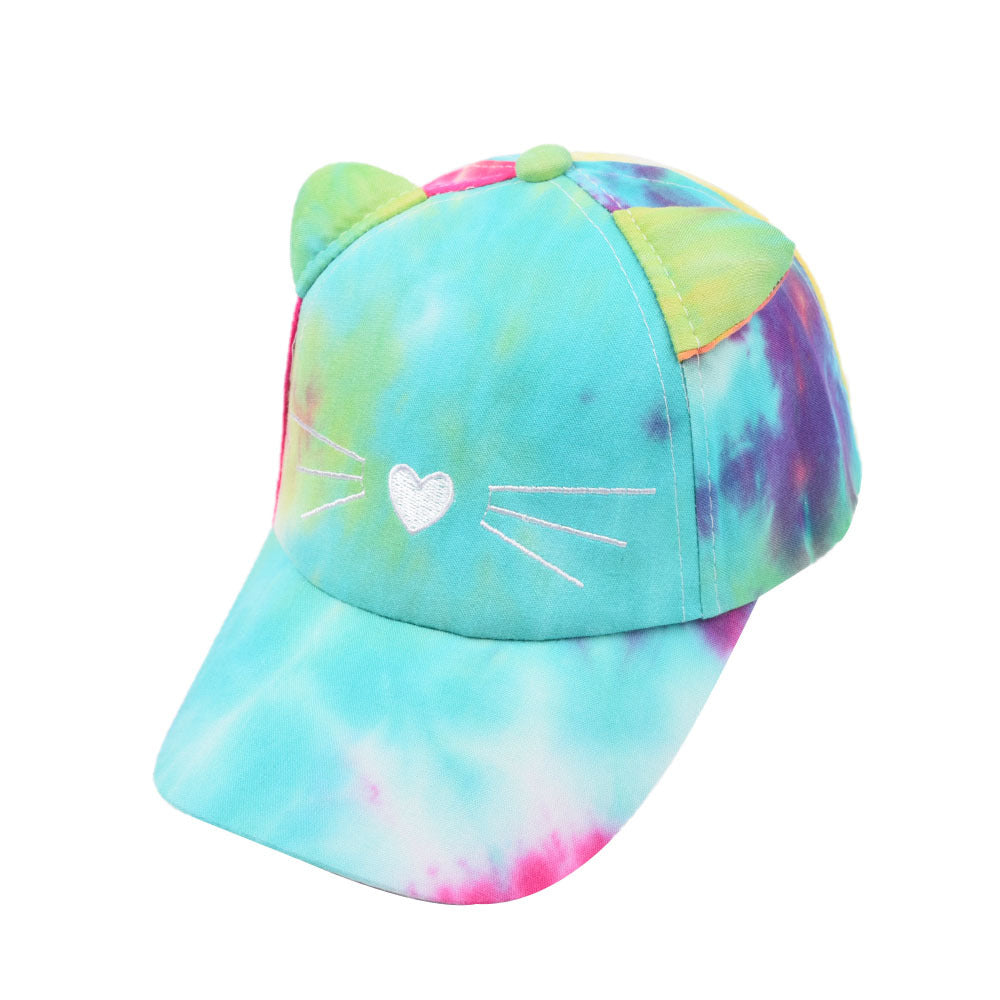 Wholesale Children's Cartoon Cute Tie-dye Outdoor Baseball Cap
