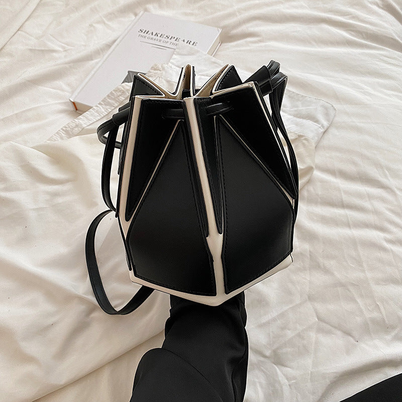 Wholesale Single Shoulder Crossbody Bag Large Capacity Pleated Drawstring Bag