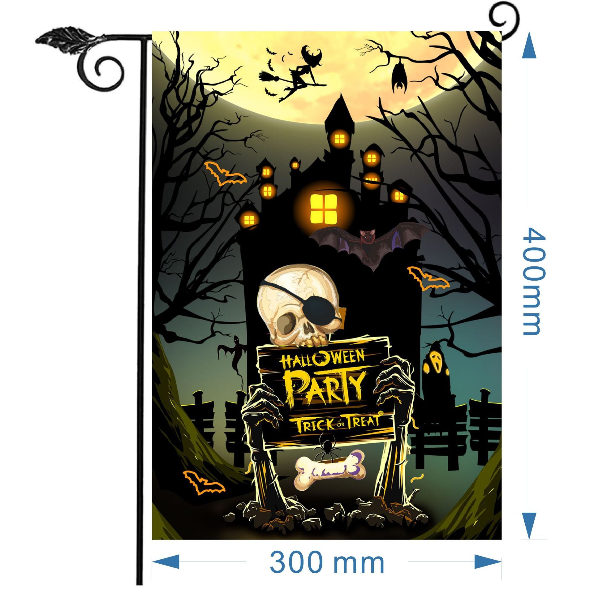 Wholesale Christmas garden flag linen print outdoor small flag yard decoration flag