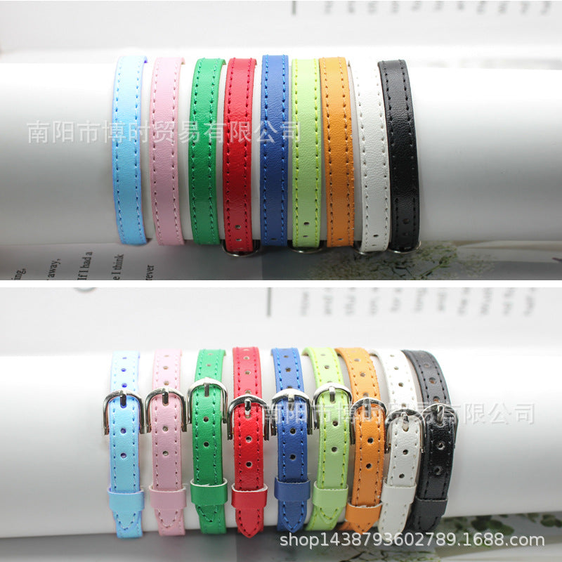 Wholesale  8mm imitation leather car line wrist strap