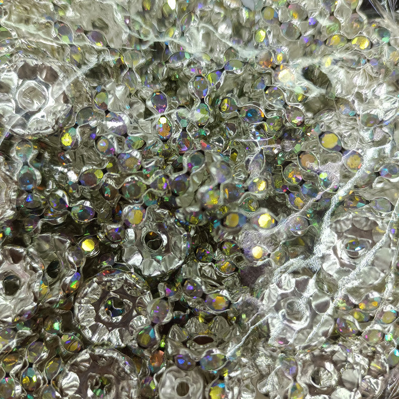 Wholesale 200pcs 12mm Colored Diamond Spacer Round Spacer Beads DIY Handmade Colored Diamond Beads