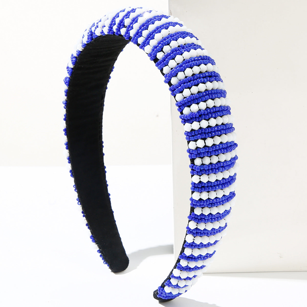 Wholesale Handmade crystal headband with color matching sponge high top