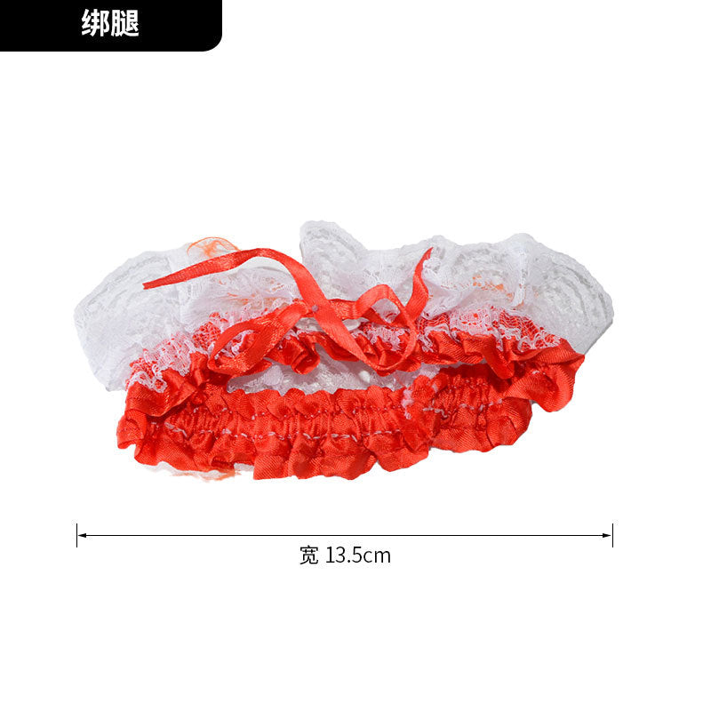 Wholesale Halloween nurse uniform set hairband syringe stethoscope cospaly fun makeup props