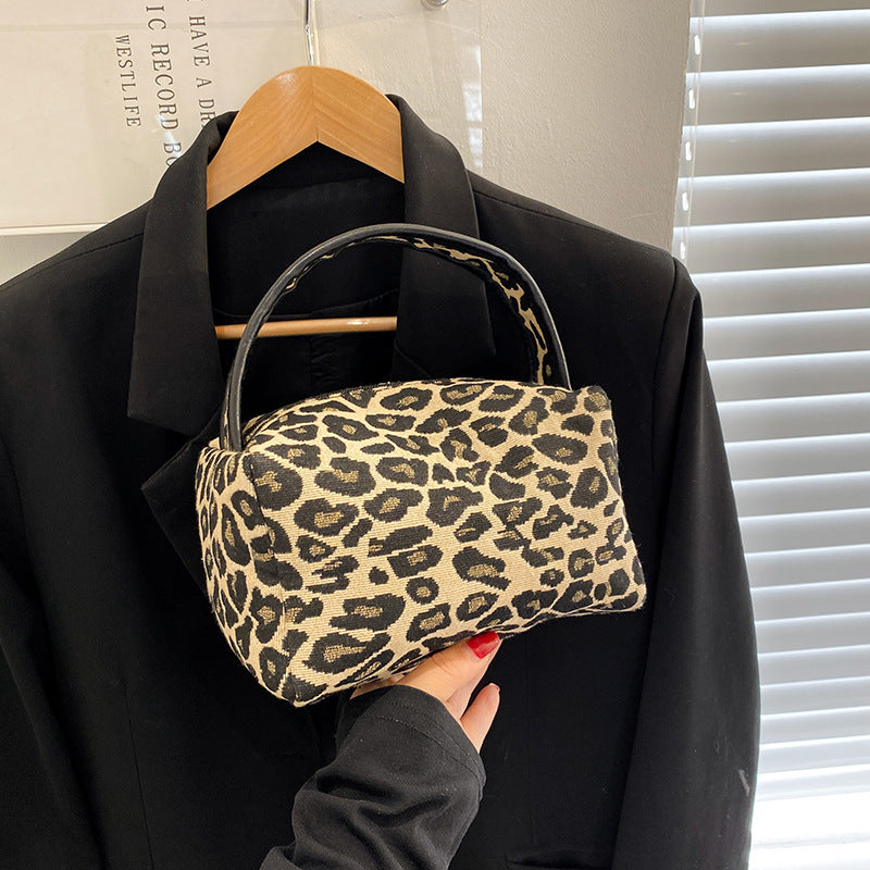 Wholesale Leopard Zebra Pattern Nylon Handbag Makeup Bag
