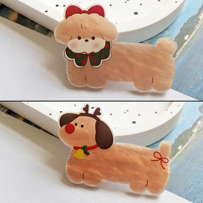 Wholesale 10pcs colorful cute dog Acrylic Flatback