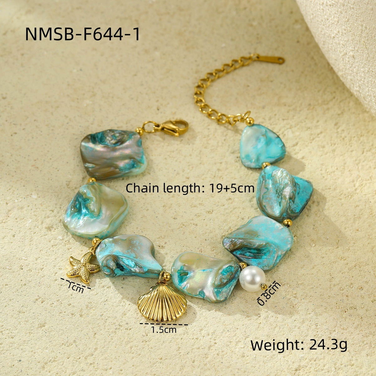 Wholesale Ocean Series Holiday Style Necklace Bracelet Earrings Summer Jewelry