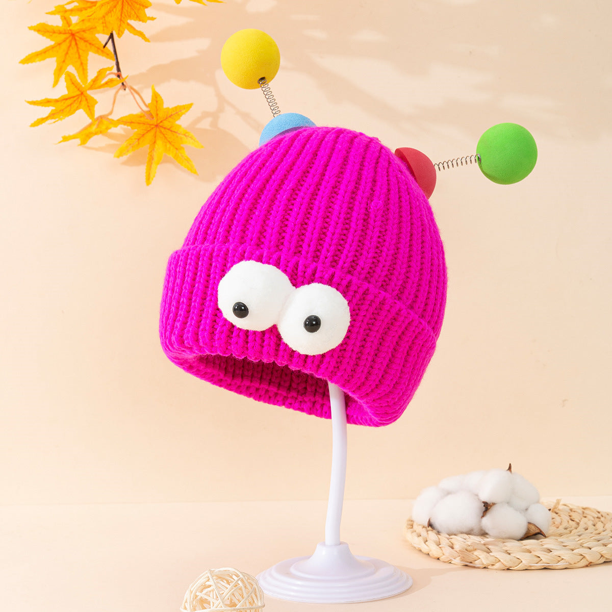 Wholesale Monster Cartoon Big Eyes Autumn and Winter Knitted Beanie