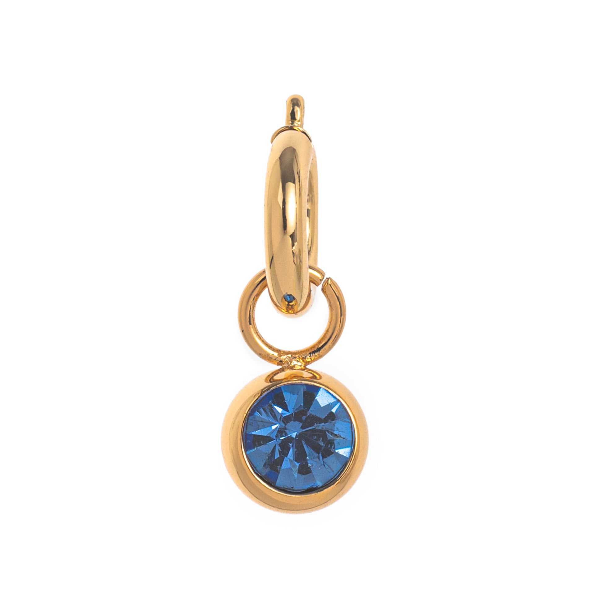 Wholesale Simple Twelve Birthstones Light Luxury Palm Moon Tai Chi Planet Gold-plated Pendant