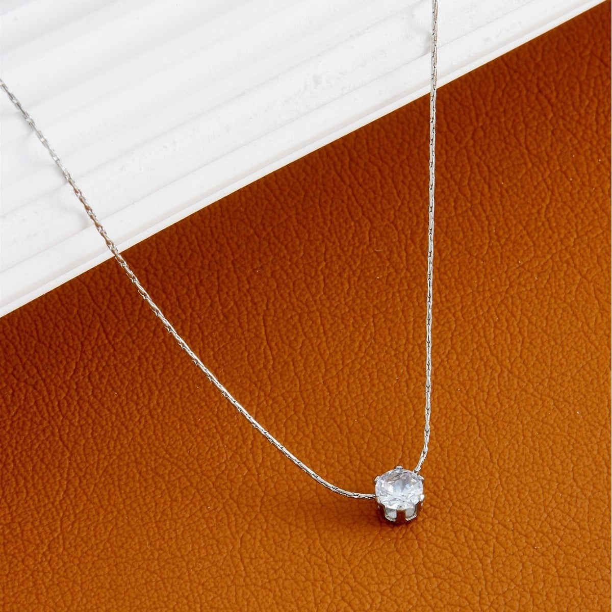 Wholesale Zircon Necklace  All-match Collarbone Chain Titanium Steel Necklace