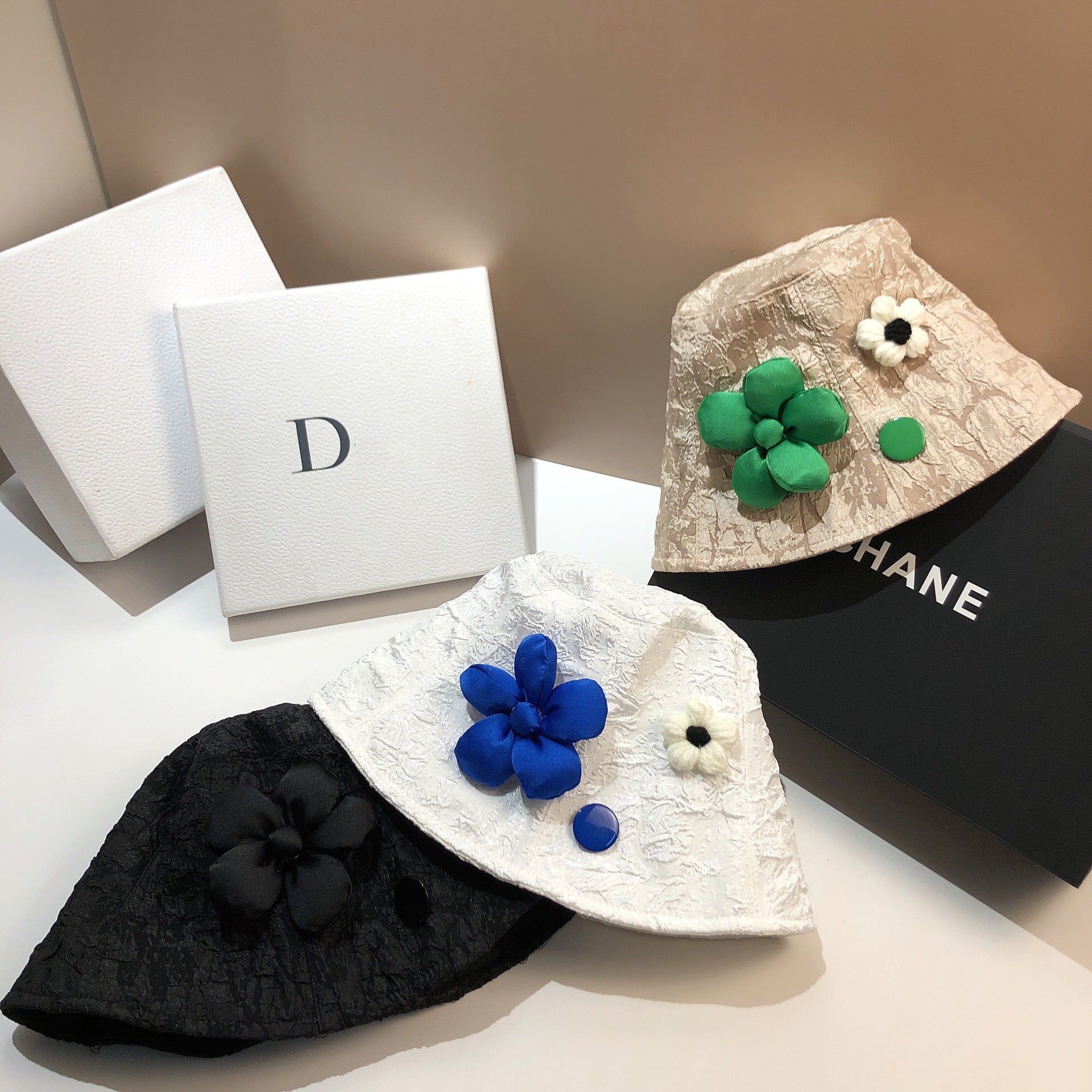 Wholesale Three-dimensional Flower Fisherman Hat Basin Hat