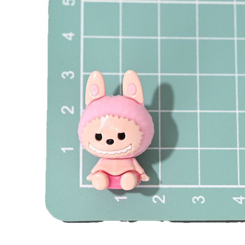 Wholesale 10pcs/pack  Cartoon Sitting Crying Baby Cute Rubber Beads with Holes