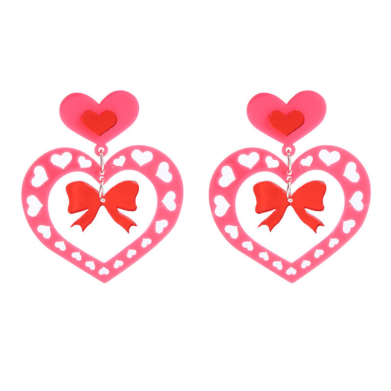 Wholesale Valentine's Day Love Acrylic Earrings