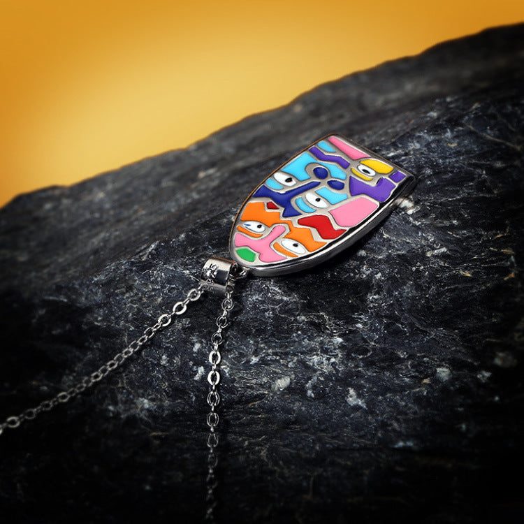 Collares de anillo de cobre familiar al por mayor Pendientes de tres piezas