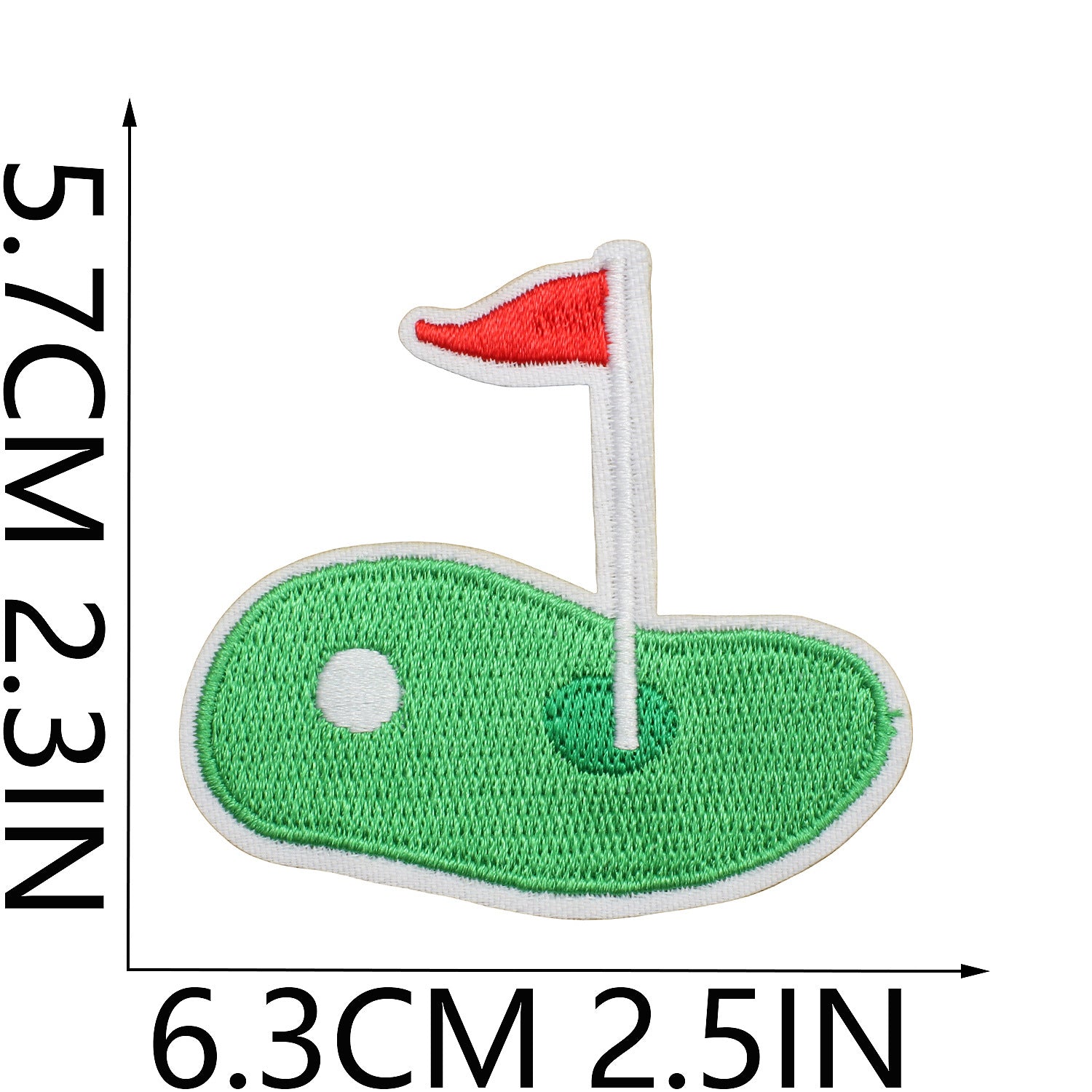 Wholesale Chic Golf Club Embroidered Patch Polyester Clothing Decorative Accent Casual Everyday Use