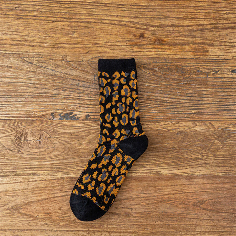 Wholesale Cotton Leopard Print Stockings