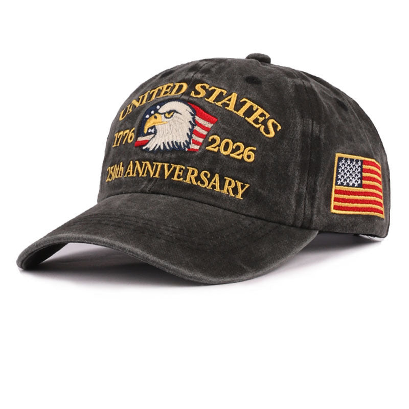 Wholesale Embroidered Baseball Cap American Flag Peaked Cap
