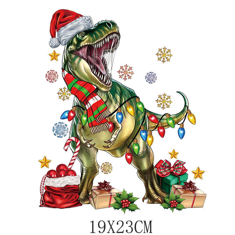 Wholesale Cartoon Christmas tree letter heat transfer   UV DTF Ready to Press Transfers Wraps