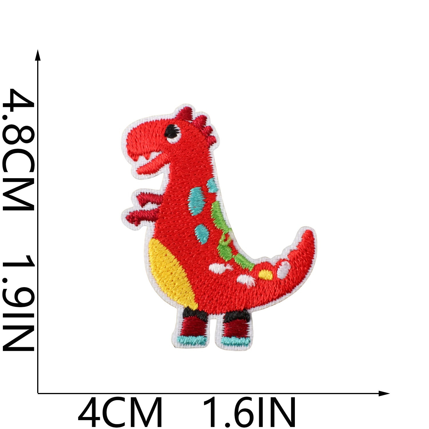 Wholesale Fashion Dinosaur Embroidered Iron On Patches For Kids Clothing Decorative Accent Gift