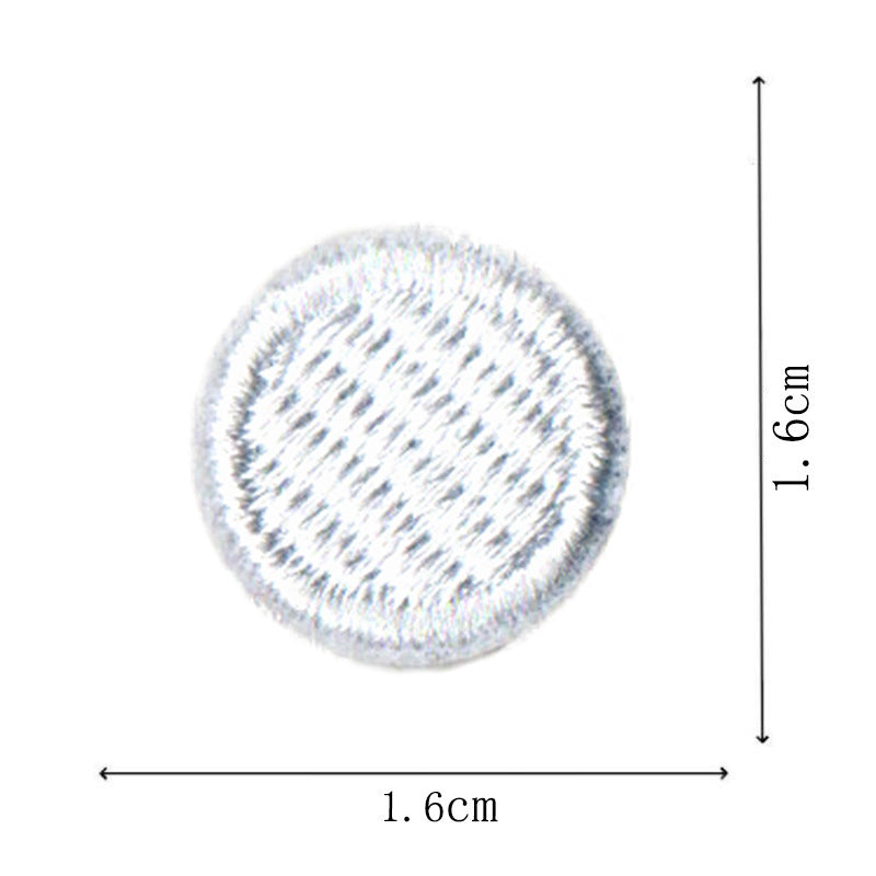 Wholesale Round Classic Computer Embroidered Flower Patch Applique