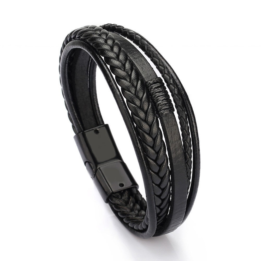 Wholesale Hand-woven leather bracelet