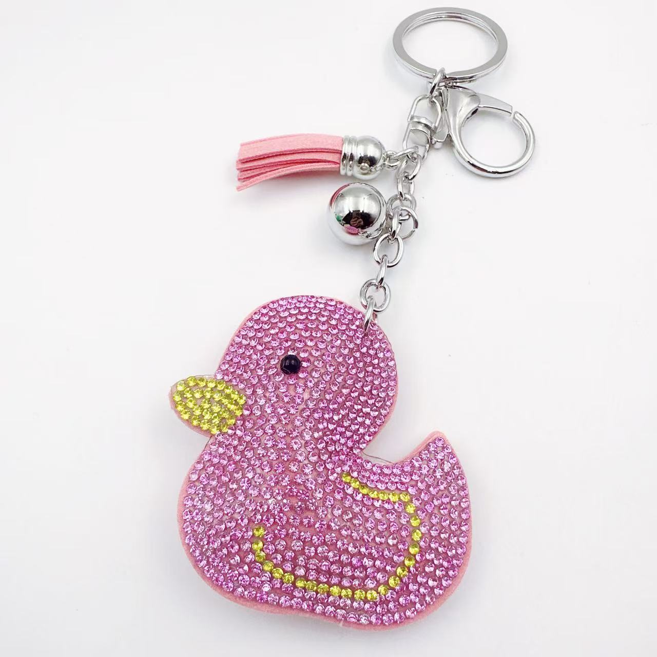 Wholesale  creative cartoon animal diamond key chain Cute Keychain