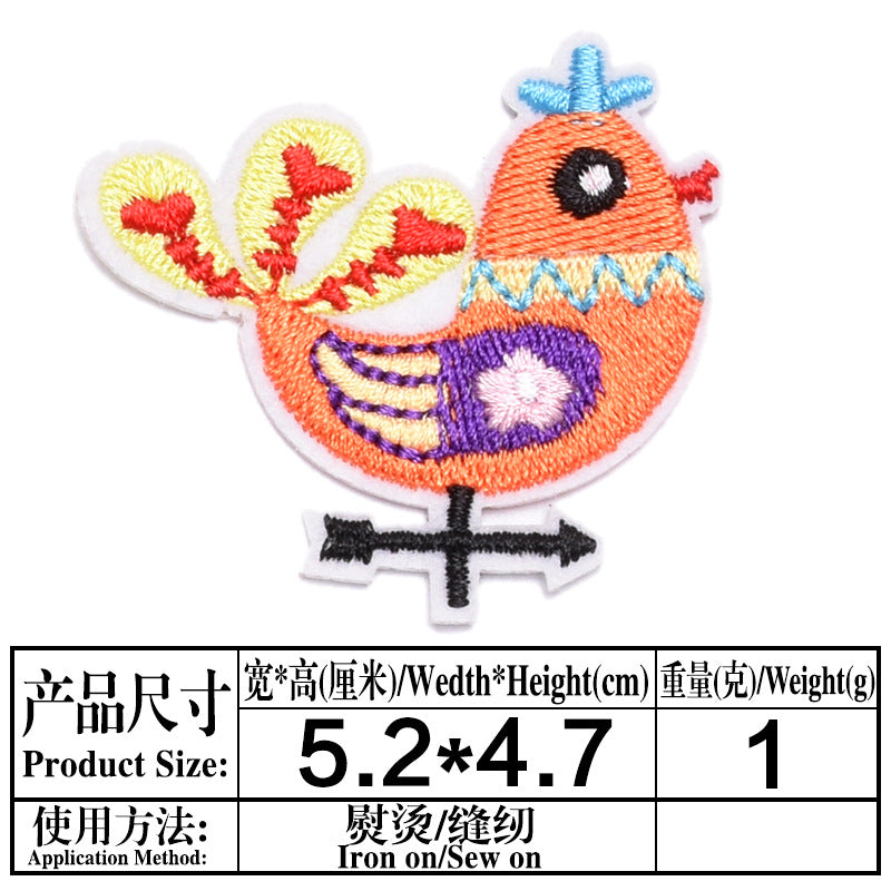Wholesale Cloth Handmade Cartoon Animal Patch For Clothing Decorative Applique Everyday Use