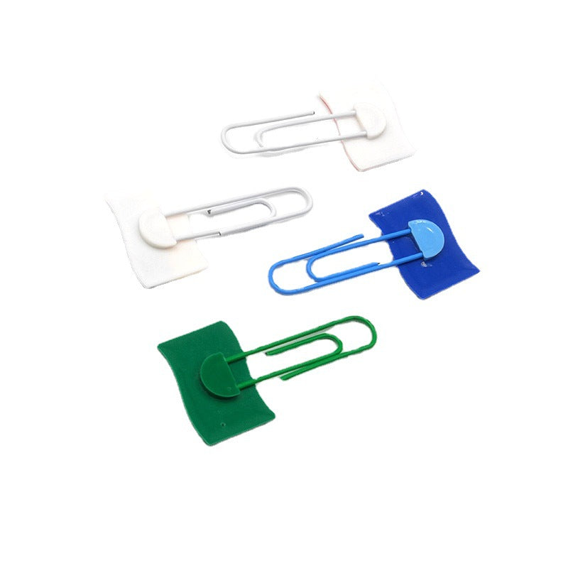 Wholesale 30pcs Flag Series Cartoon Paper Clips Paper Clips Cute Pvc Soft Glue Bookmarks