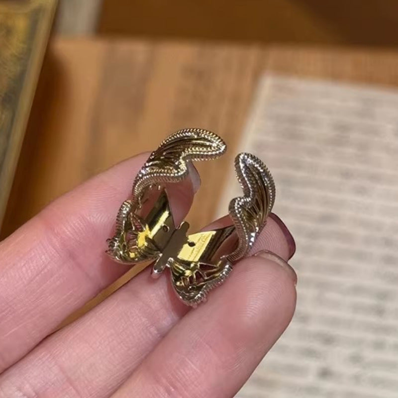 Wholesale Vintage mid-century style luxury filigree butterfly ring