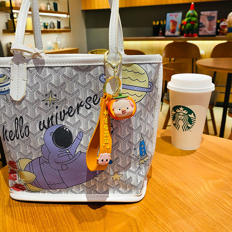 Wholesale Resin Pig Keychain