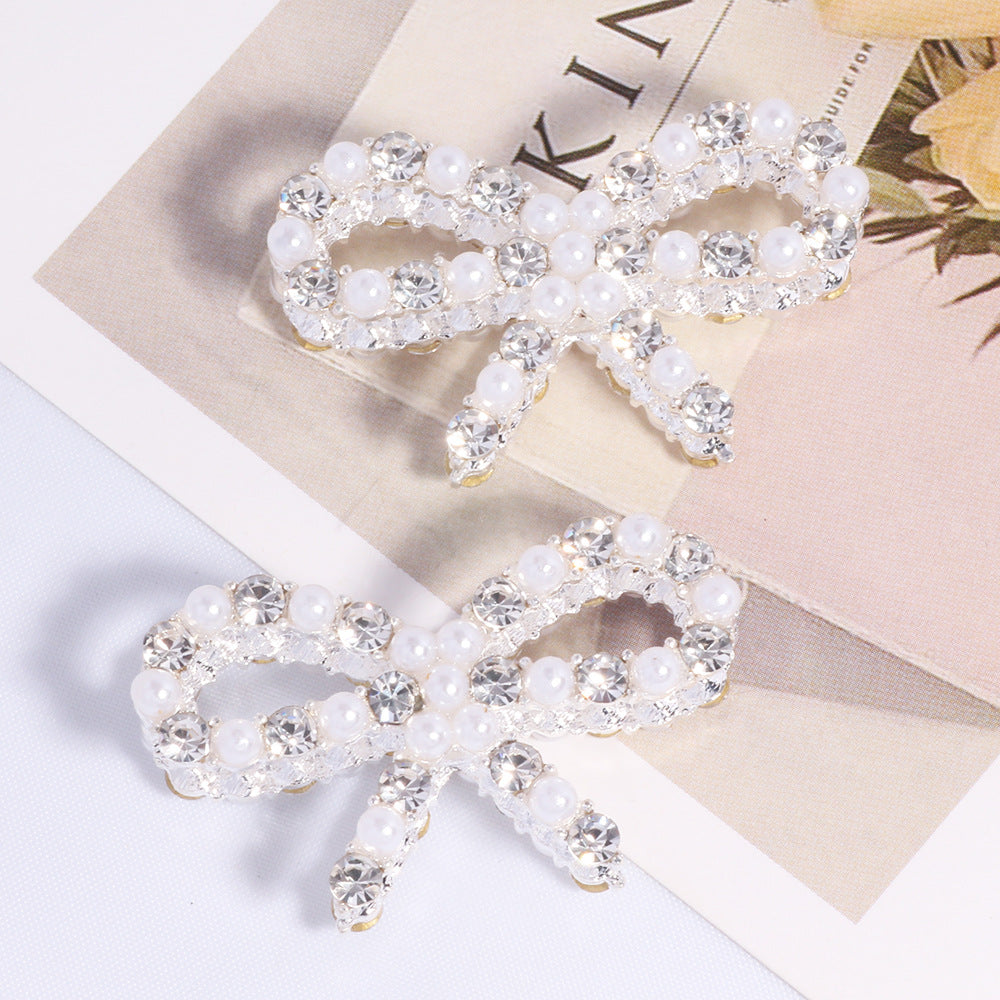 Wholesale Double-sided alloy hollow bow DIY accessories