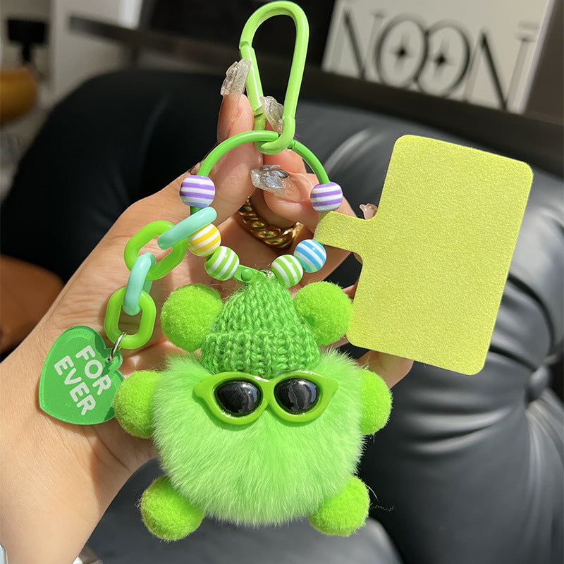 Wholesale Wholesale cute Rex rabbit fur briquettes bag pendants