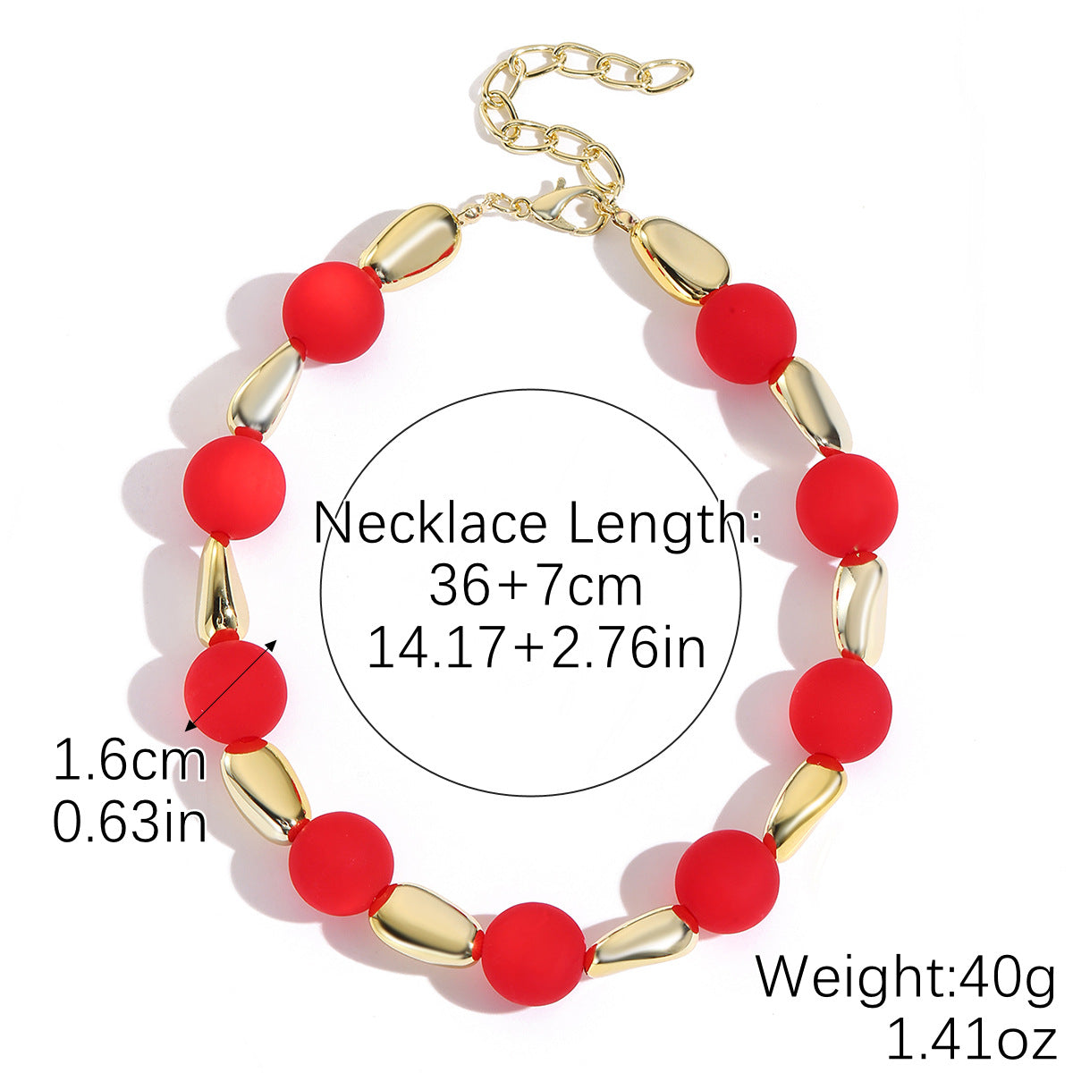 Wholesale Irregular acrylic geometric round necklace