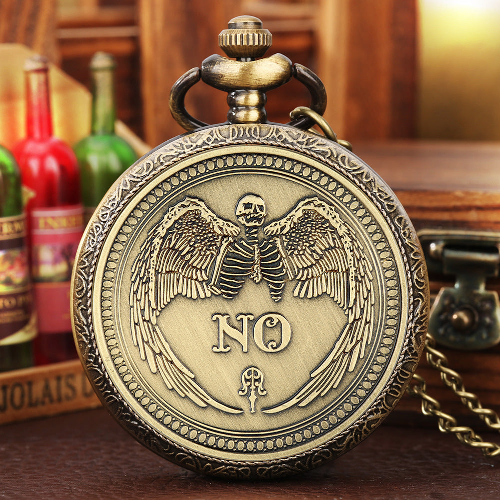 Wholesale Twelve Constellations Commemorative Epoxy Color Quartz Movement White Ancient Alloy Pocket Watch