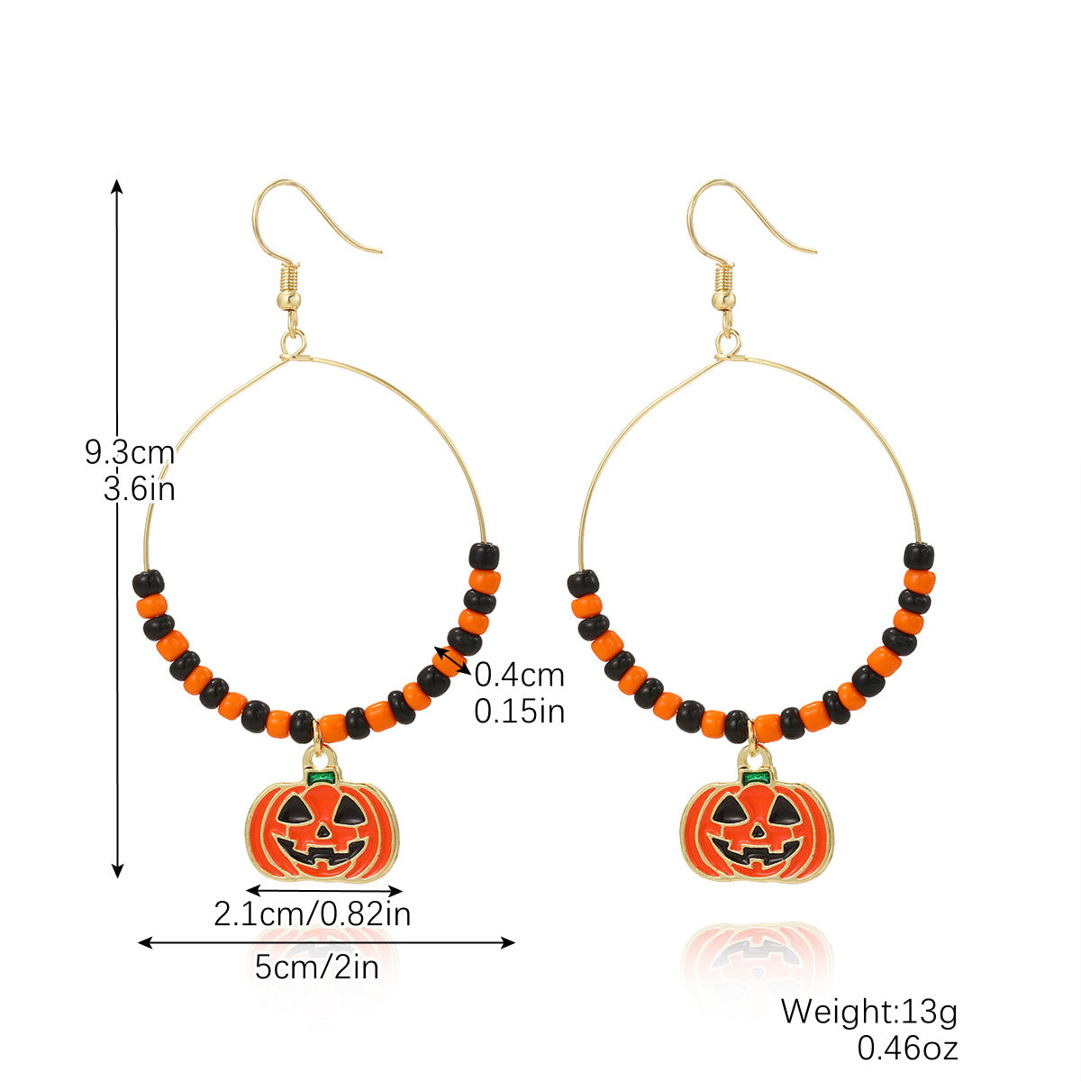 Wholesale Halloween Pumpkin Bat Skull Earrings Set