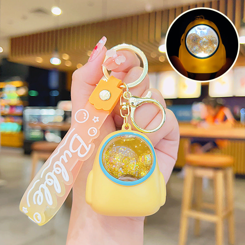 Wholesale Luminous Quicksand Acrylic Keychain