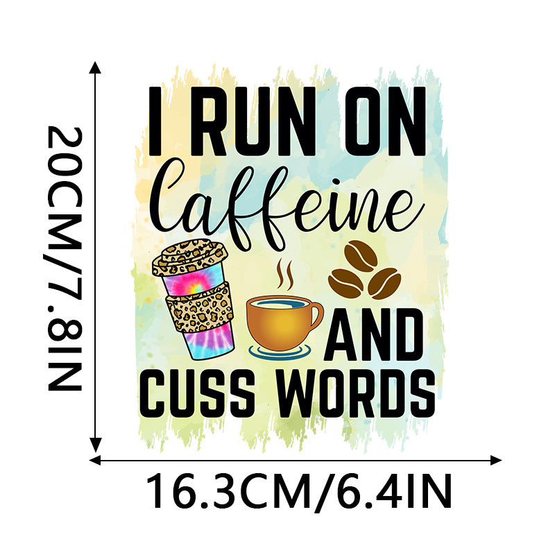 Wholesale 10pcs Leopard print coffee UV DTF Ready to Press Transfers Wraps