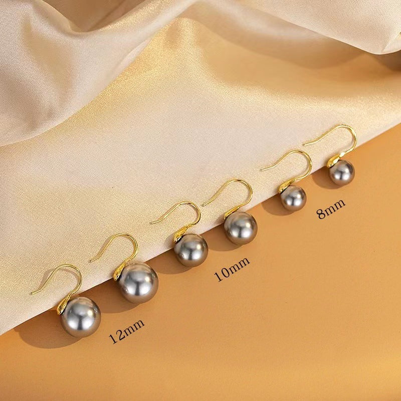 Wholesale Simple Retro Silver Gold Plated Earrings